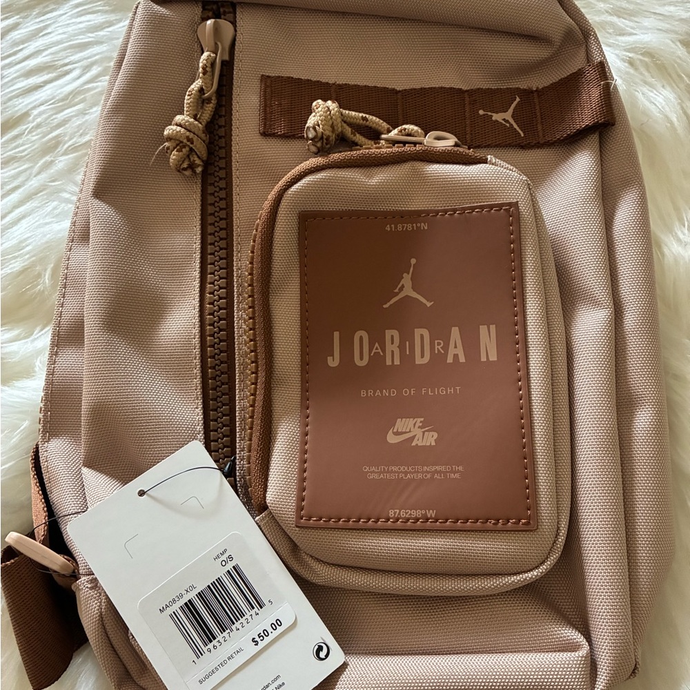 Jordan Men's Beige crossbody/Sling bag